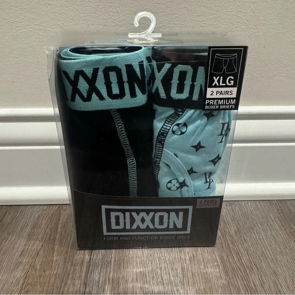 DIXXON Premium Boxer Briefs in Blue Black Print